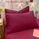 1 Piece Of Matte Solid Color Pillowcase, Bedroom Pocket Sealed Soft Pillowcase & Bedding