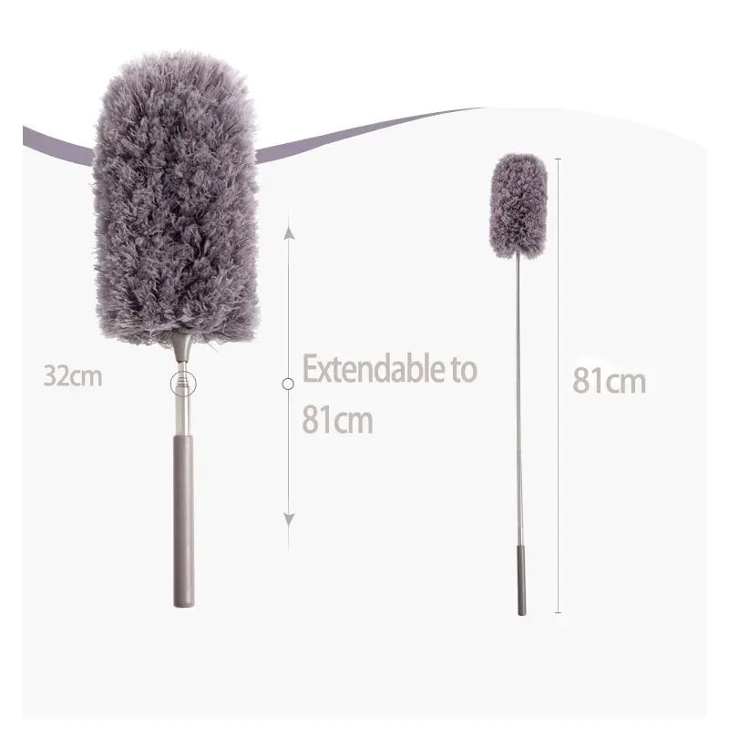 Retractable Duster - Stainless Steel Long Handle Dusting Brush