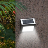 Solar Stainless Steel 3LED Step Light Waterproof