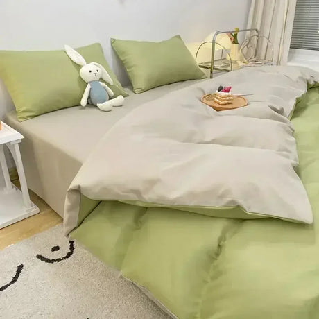 Solid Color Double Duvet Cover