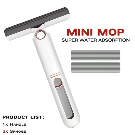 Mini Mop Powerful Squeeze - Mini Mop Folding Home Cleaning Mops