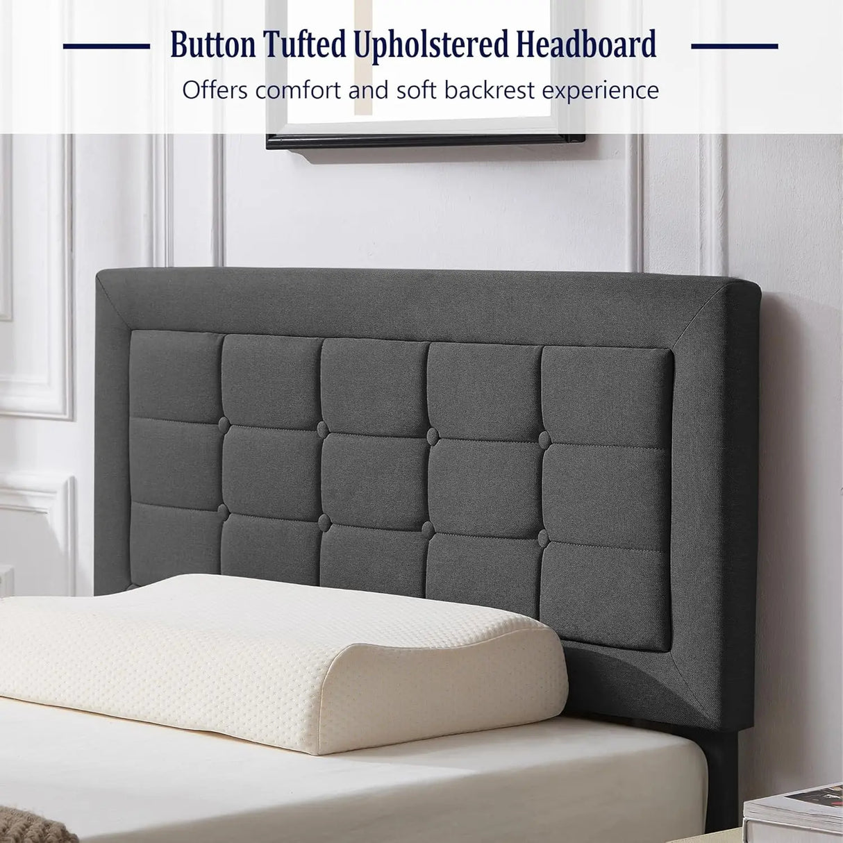 Twin Size Upholstered Bed Frame