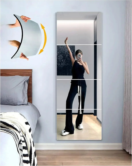 4pcs Wall Mirror - Full Length Mirror