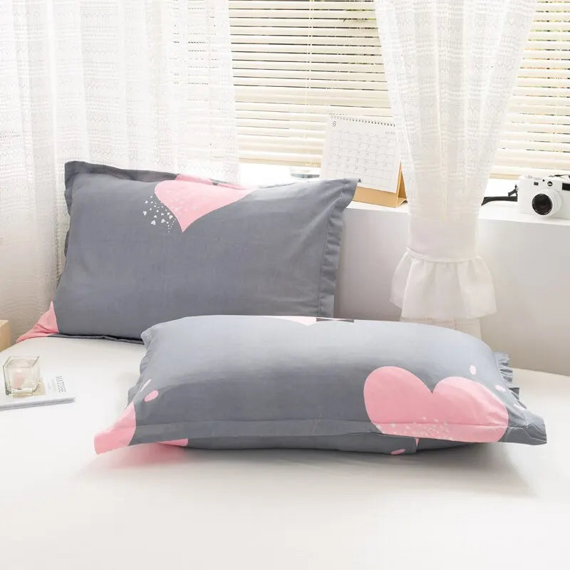 Pair of Washable Luxury Pillowcases, Single Silk Pillowcase Set, 48cm X 74cm