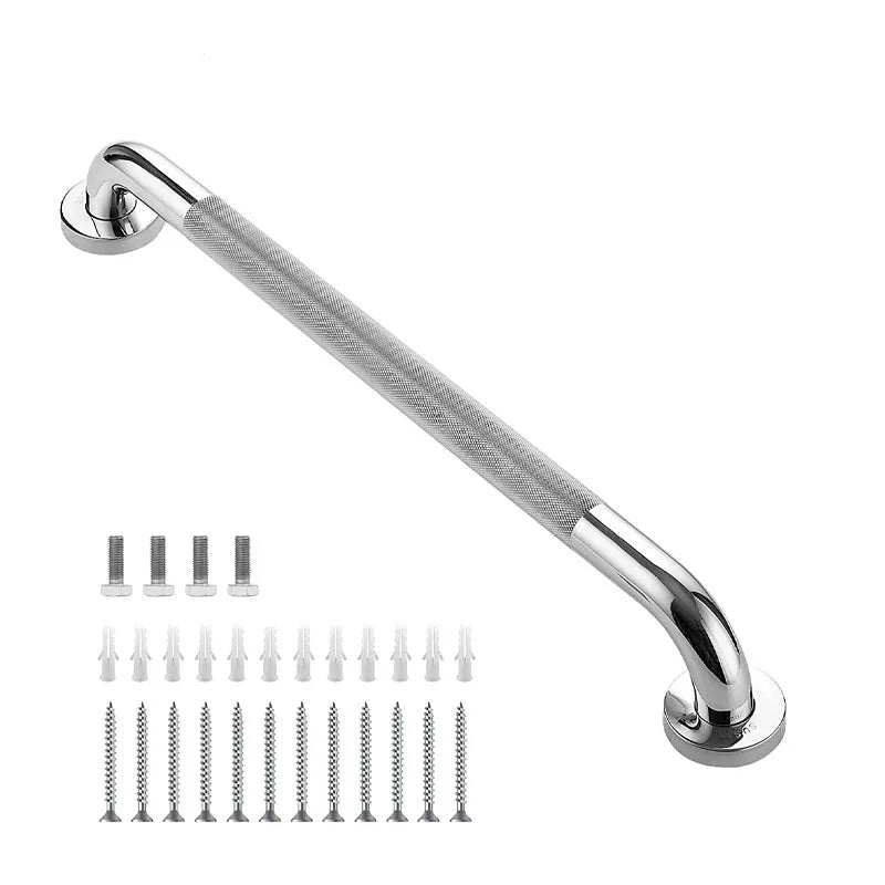 Bathroom Handrail Grab Bar - Stainless Steel Anti Slip Shower Safety Support Handle Towel Rack