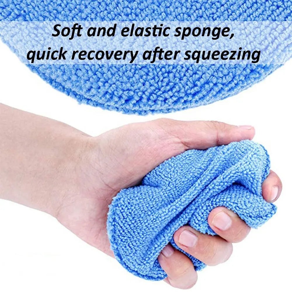 Microfiber Wax Towel - 10 Pcs Microfiber Ultra-Soft Polishing Wax Towel