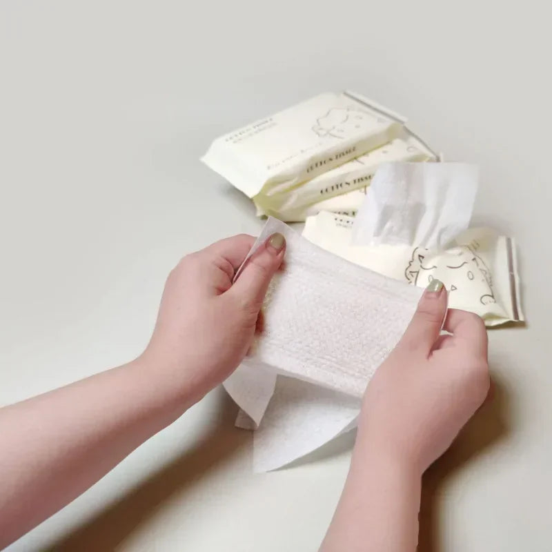 20pcs/bag Disposable Face Towel Soft Individual Pocket Paper Tissue