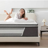 14 Inch King Innerspring Hybrid Mattress in a Box with Memory Foam