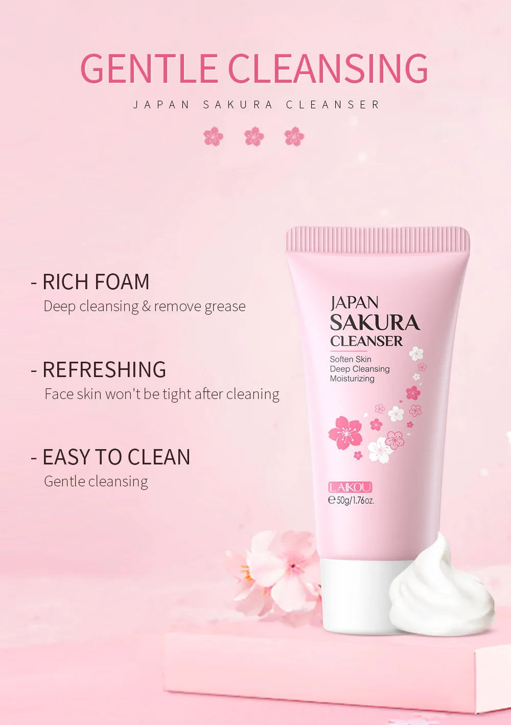 LAIKOU Deep Cleansing Facial Foam