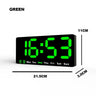 Large Colorful LED Digital Alarm Clock With Date & Temperature