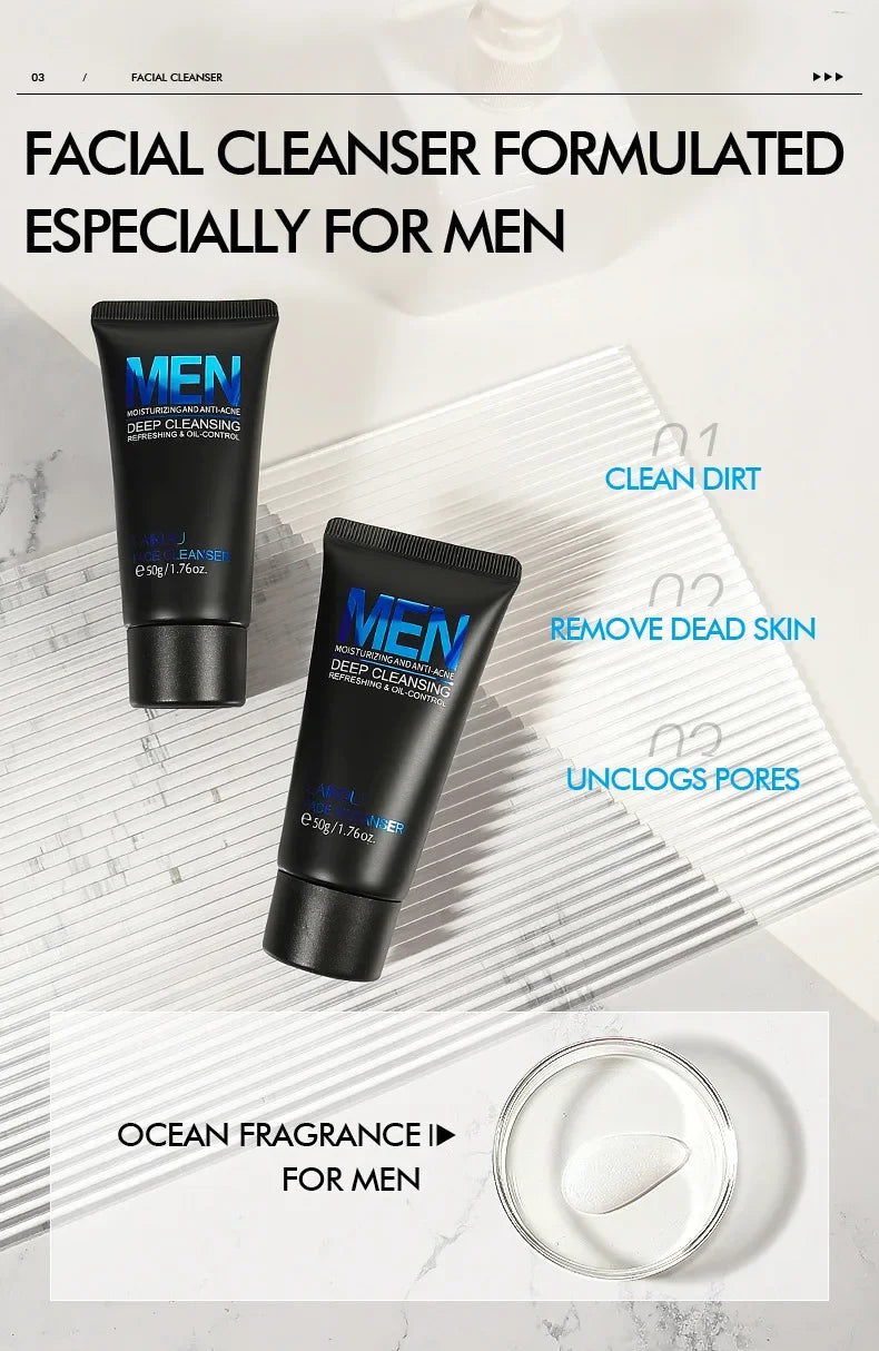 LAIKOU Men's Moisturizing Face Cleanser