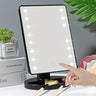 Square Lighted Makeup Mirror,  Battery & USB Rechargeable Dual-use Beauty Mirror