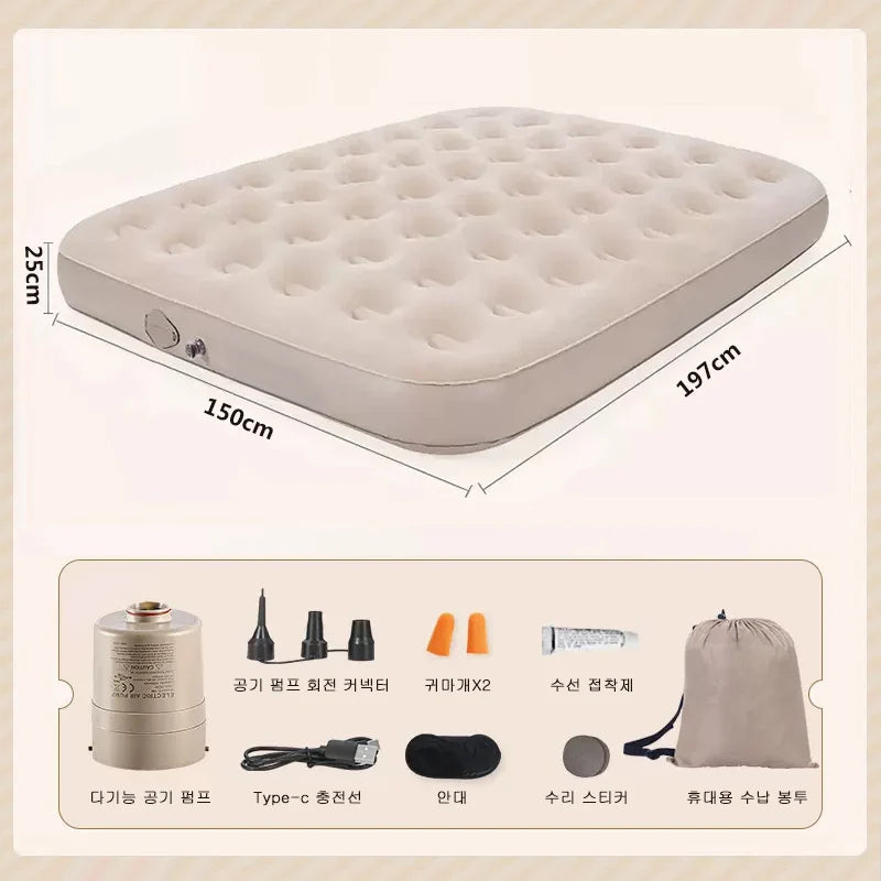 Inflatable Air Mattress - Interior Air Mattress Glamping Mats