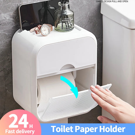 Wall-Mounted Double Tissue Dispenser