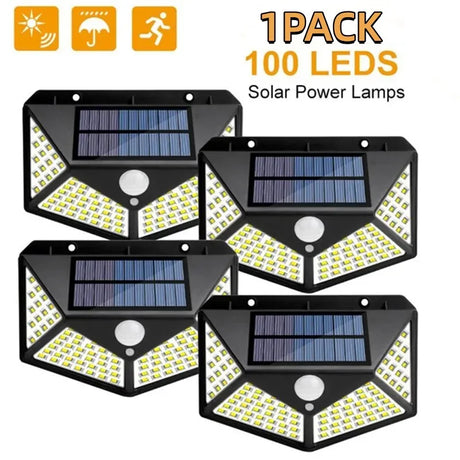 LED Wall Lights Outdoor -  Motion Sensor Solar Lamps