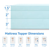 Hcore 1 PC Gel Memory Foam Mattress Topper