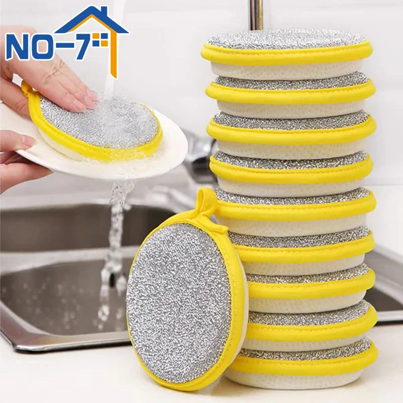 Dishwashing Sponge - Reusable Washable Sponges Double Side Magic Sponge