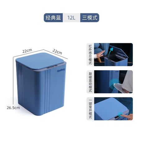 Waterproof Sensor Trash Can with LED Light