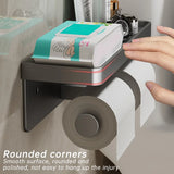 Wall-Mounted Aluminum Alloy Toilet Paper Holder