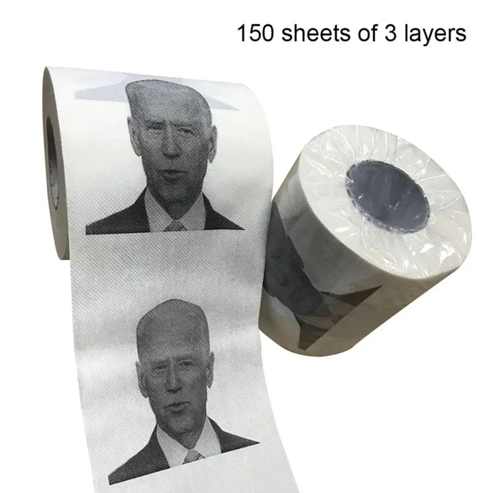 Joe Biden Pattern Novelty Toilet Paper Roll