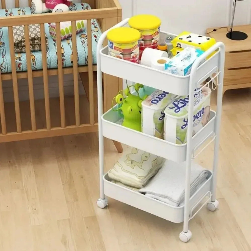 Mobile Kitchen Organizer with Wheels