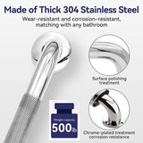 Bathroom Handrail Grab Bar - Stainless Steel Anti Slip Shower Safety Support Handle Towel Rack