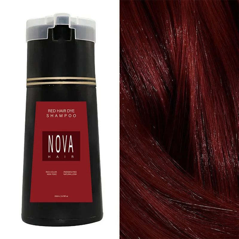 Nova 3-in-1 Hair Dye Shampoo for Men & Women