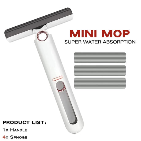 Mini Mop Powerful Squeeze - Mini Mop Folding Home Cleaning Mops