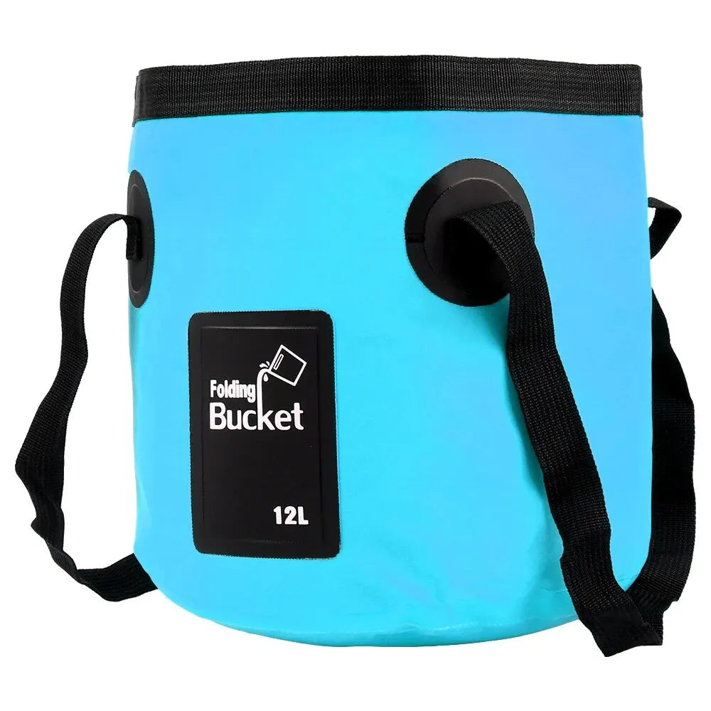 12L Folding Bucket - Portable Outdoor Travel Foldable Water Bucket