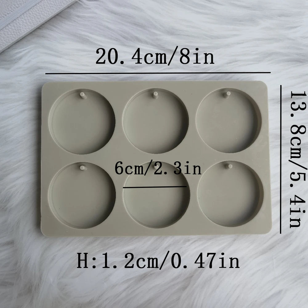 Round Silicone Aromatherapy Wax Molds