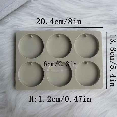 Round Silicone Aromatherapy Wax Molds