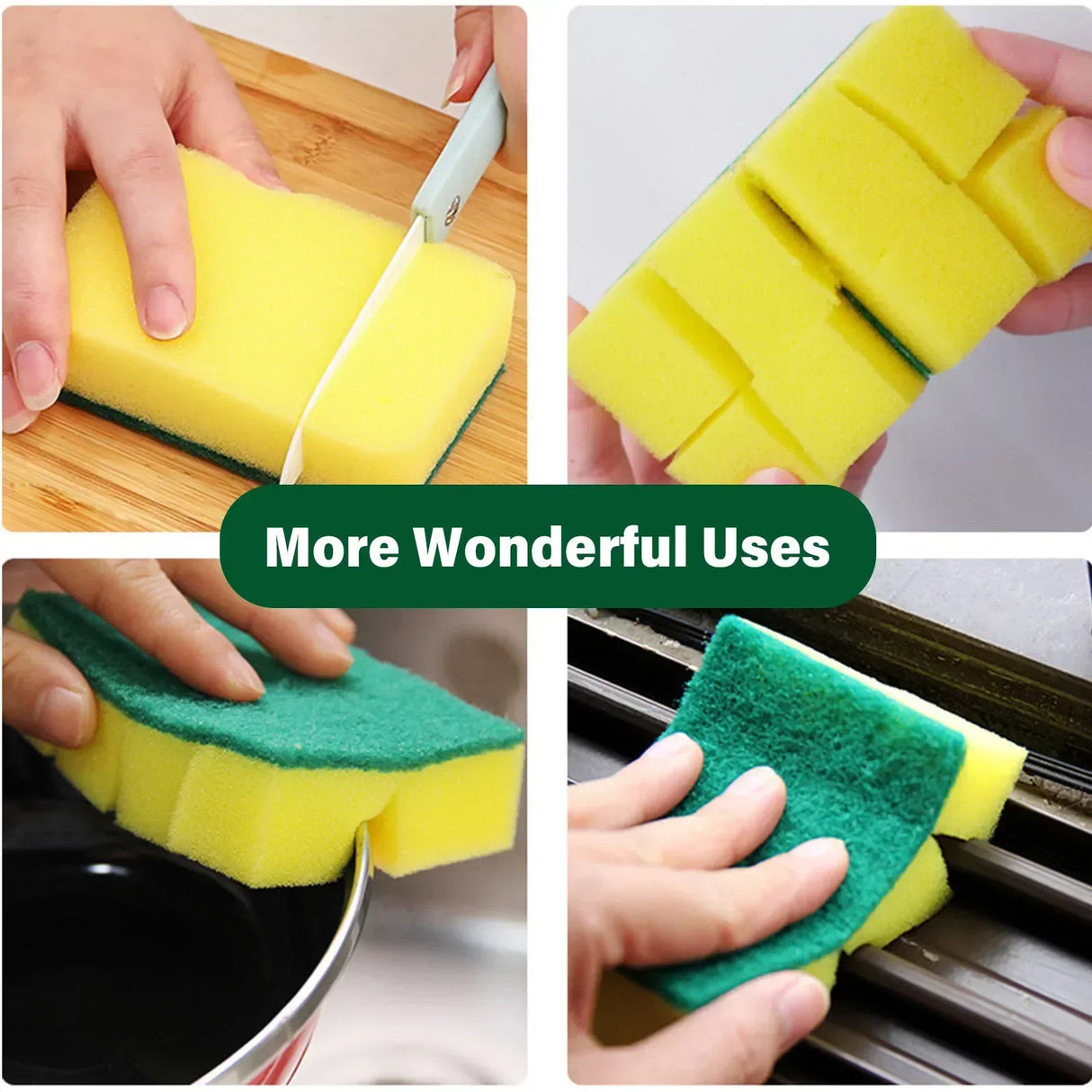 Absorbent cleaning sponges - 10pcs Highly Absorbent Cleaning Sponges Dish washing Magic Clean