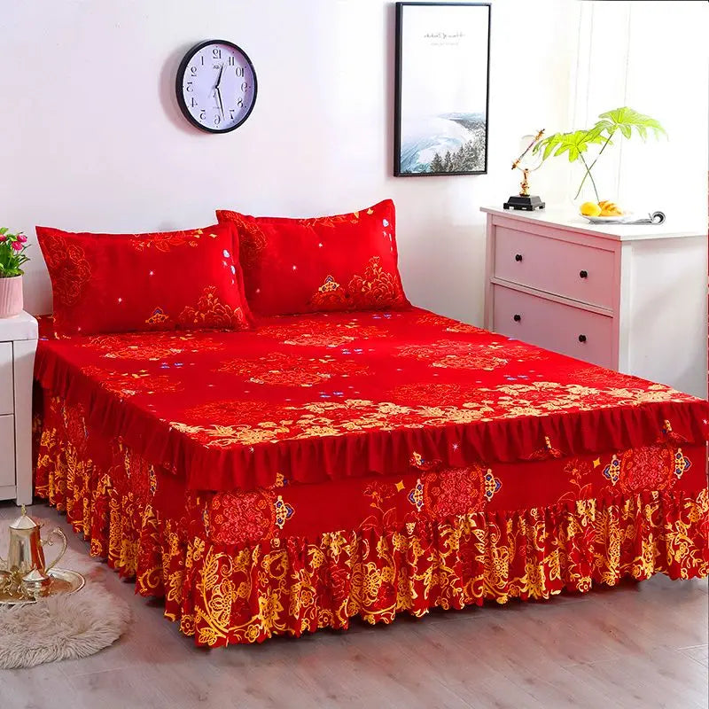 Cotton bedspread - Bedding Set Home Textile Cotton Bedspread Elastic Fitted Mattress Cover