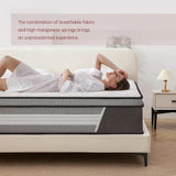 14 Inch King Innerspring Hybrid Mattress in a Box with Memory Foam