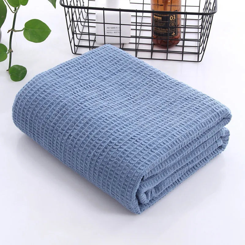 Summer Cool Thin Single Blanket - Plaid Cotton Sofa Thread Blankets