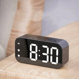 Voice Control LED Alarm Clock - Electronic Dual Alarms Table Digital Clock