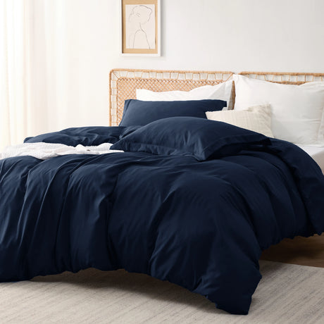 Bedsure Duvet Cover - Polyester & Rayon Derived from Bamboo Cooling Duvet Cover Set