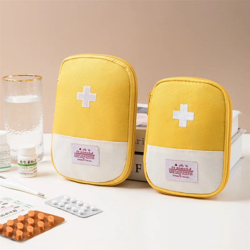 Portable First Aid Emergency Medicine Organizer