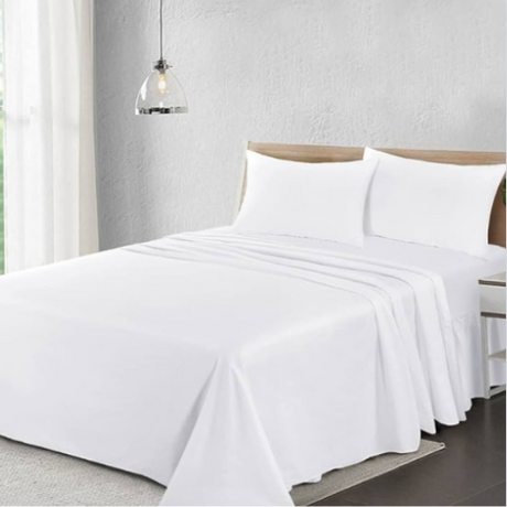 T250 Flat Bed Sheets, Full - 84" x 115"