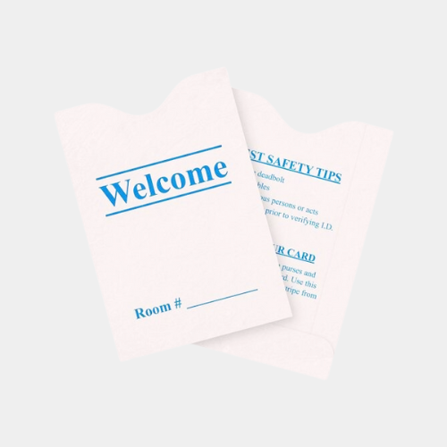 Welcome Key Card Envelopes - Blue