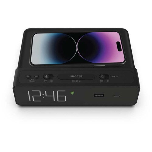 Our Original, Sleek USB/USB-C & Wireless Charging Alarm Clock