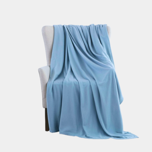 Fleece Blanket - Sky Blue, Queen 90" x 90"