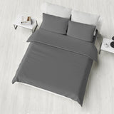 Solid Color Plain Bedsheet + Quilt Cover Set | 5 Colors Available
