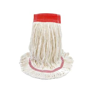 Cotton Loop Mop Head 12oz - Premium Looped-End Wide Band, Wet Mop 6/12 Pack